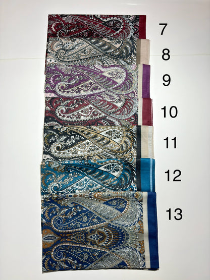 Etnik desenli yumuşak eşarp