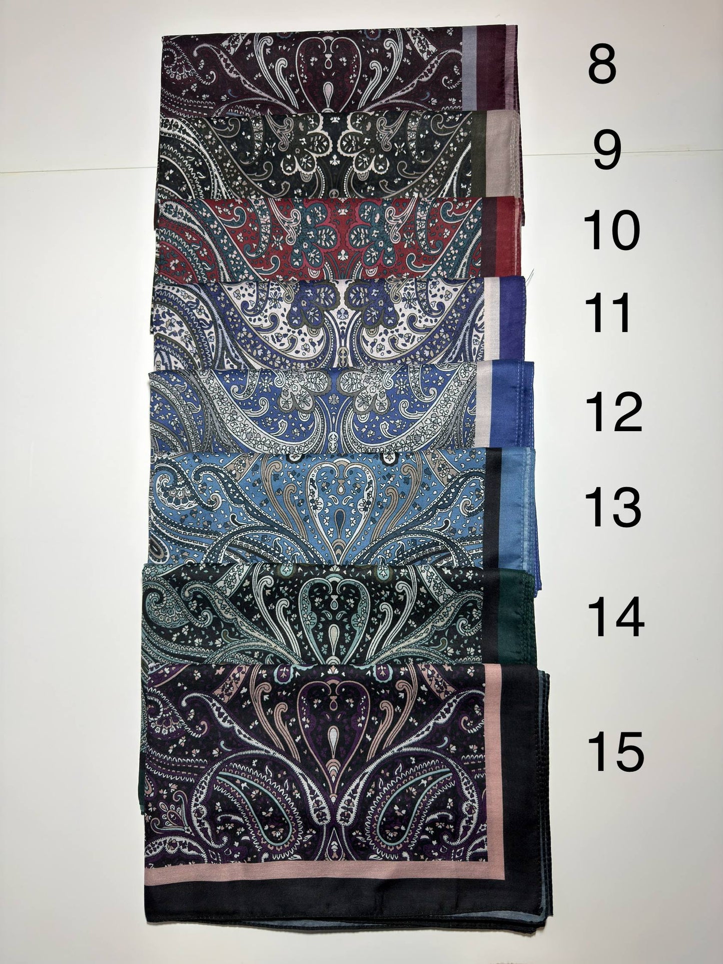 Soft scarf with ethnic pattern