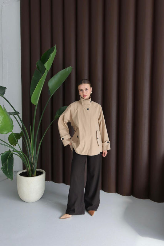 Trenchcoat mit Kragen